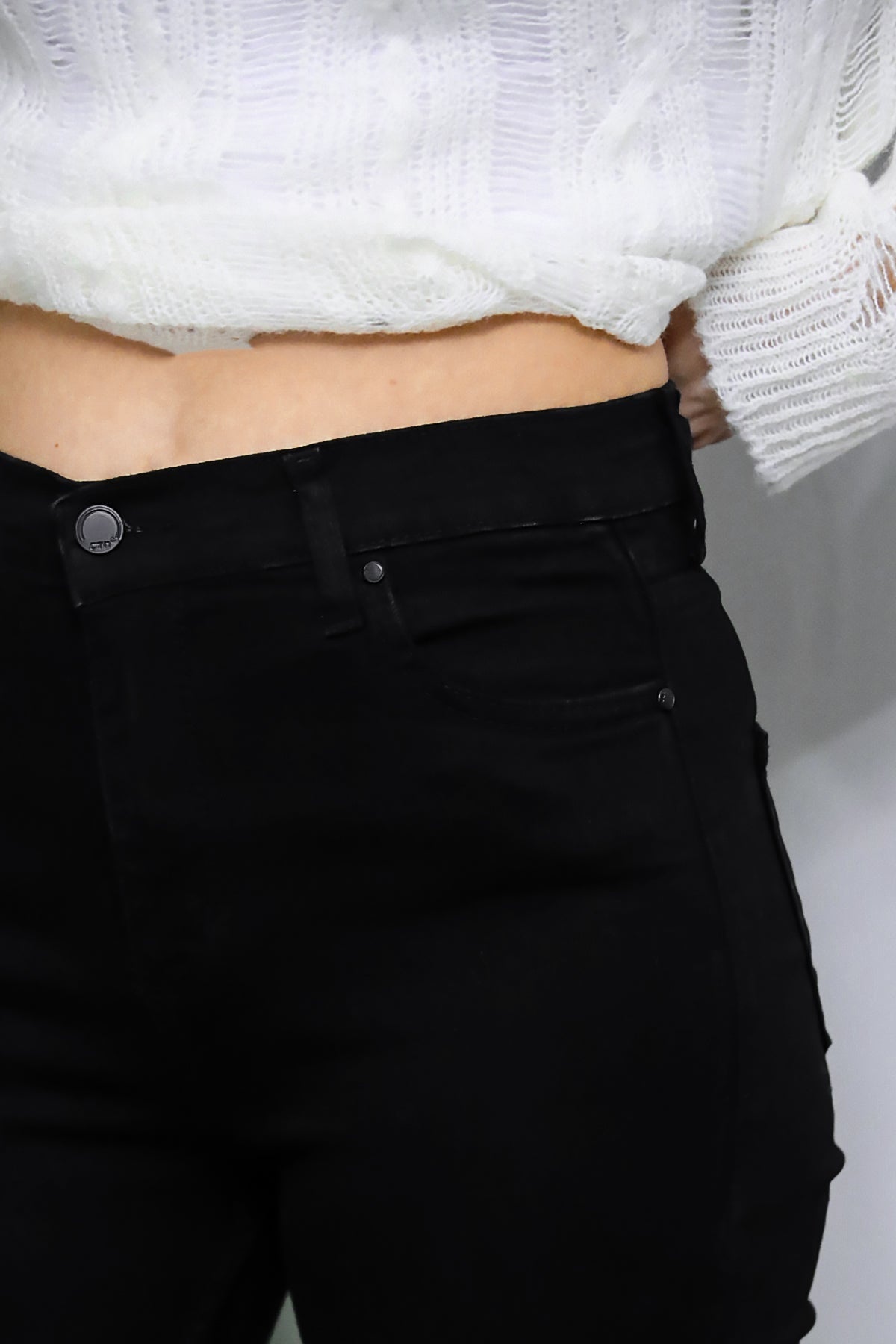 Zwarte Flared Broek