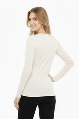 Blouse Col Rond — Écru