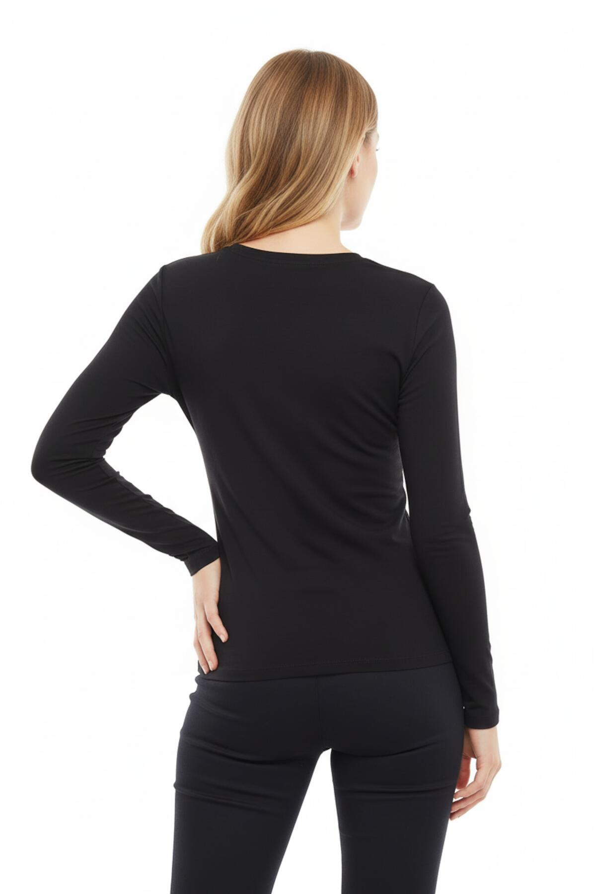 Bluse Mit Rundhalsausschnitt – Schwarz