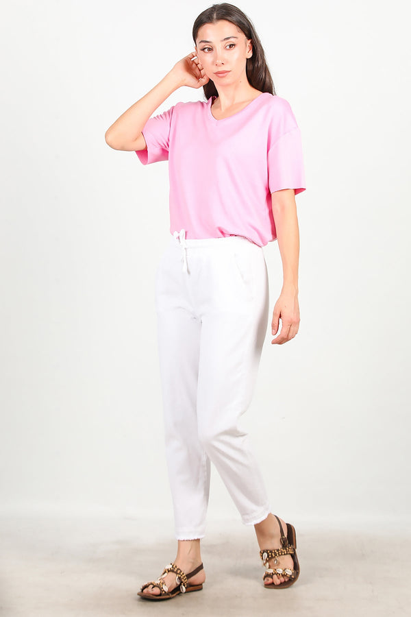 Broek Met Franjes, Wit