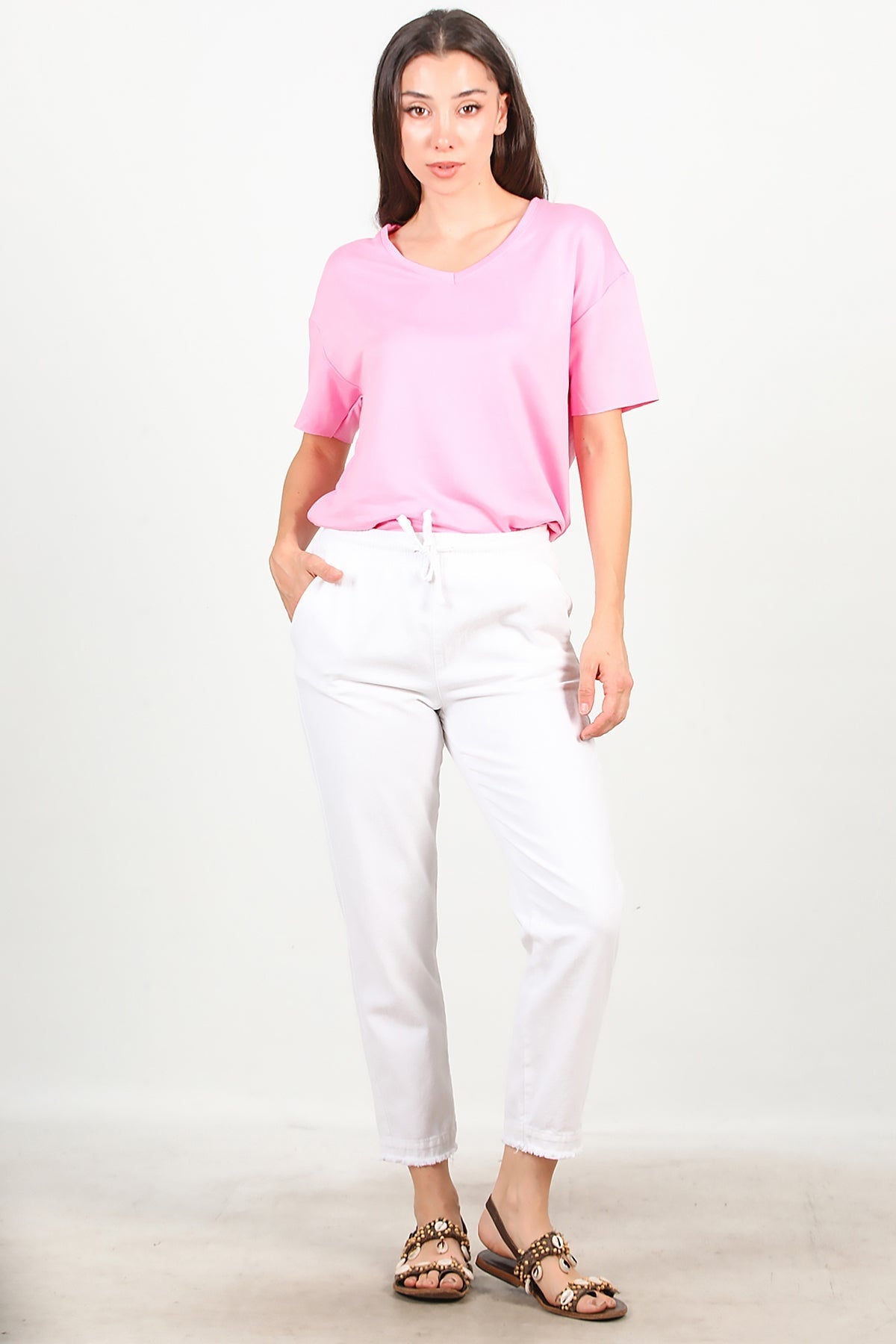 Broek Met Franjes, Wit