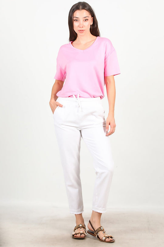 Broek Met Franjes, Wit