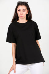 T - Shirt Oversize Femme — Noir