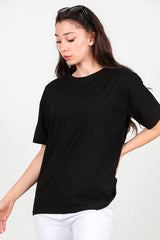 T - Shirt Oversize Femme — Noir