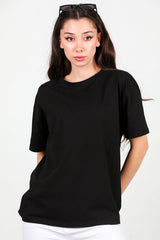 T - Shirt Oversize Femme — Noir