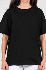 T - Shirt Oversize Femme — Noir