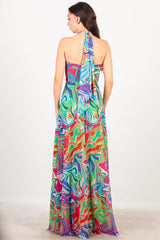 Robe Longue À Nouer, Orange