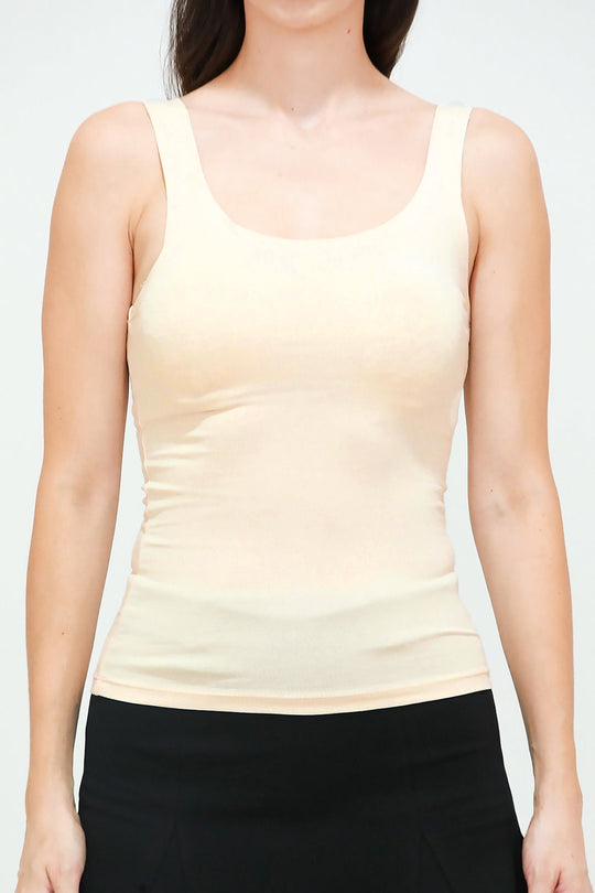 Body Met Brede Bandjes - Beige