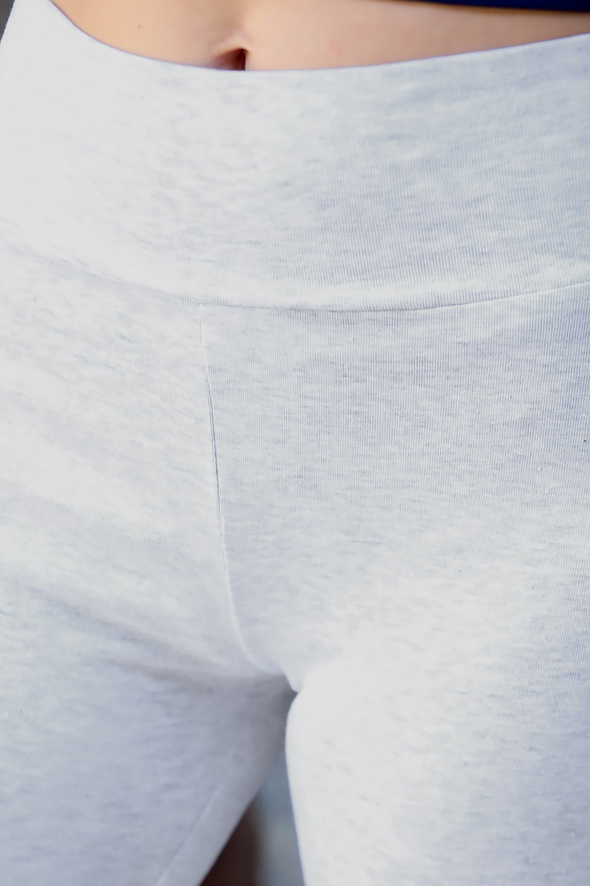 Legging Met Hoge Taille En Flared Pijp — Grijs