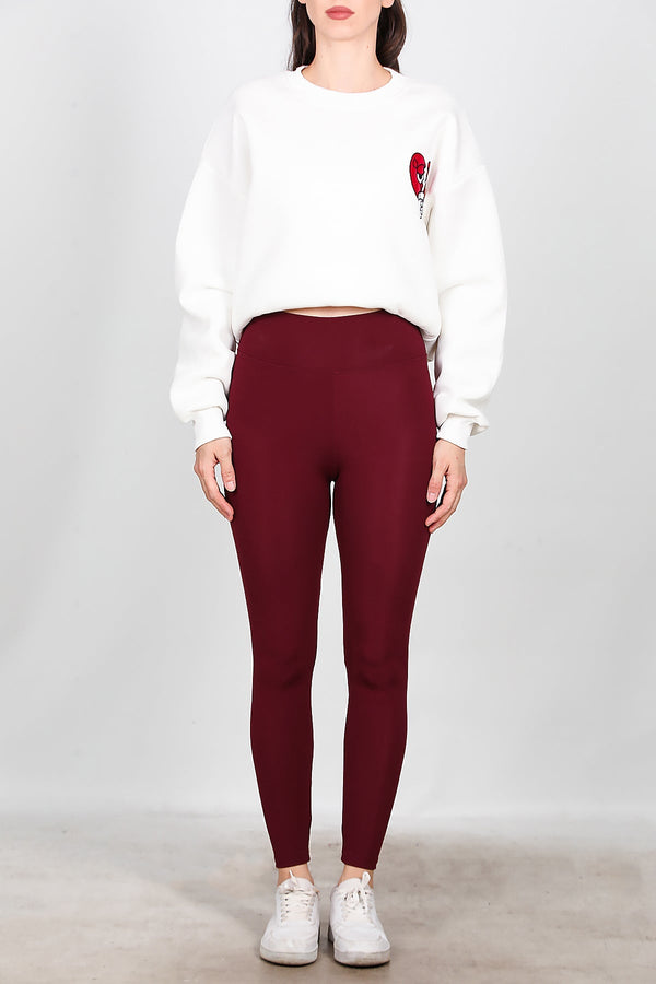 Bordeaux High - Waist Legging