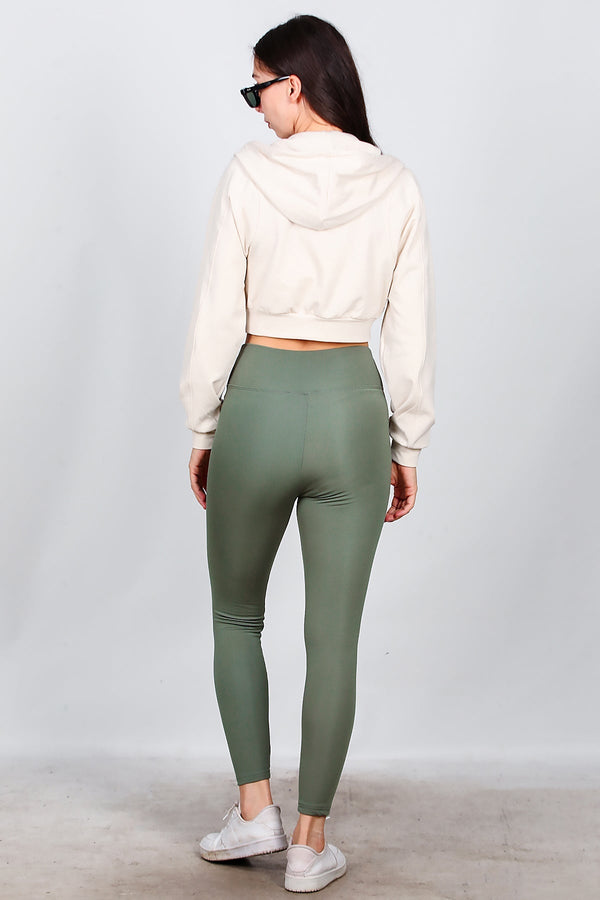 Legging Met Hoge Taille – Khaki