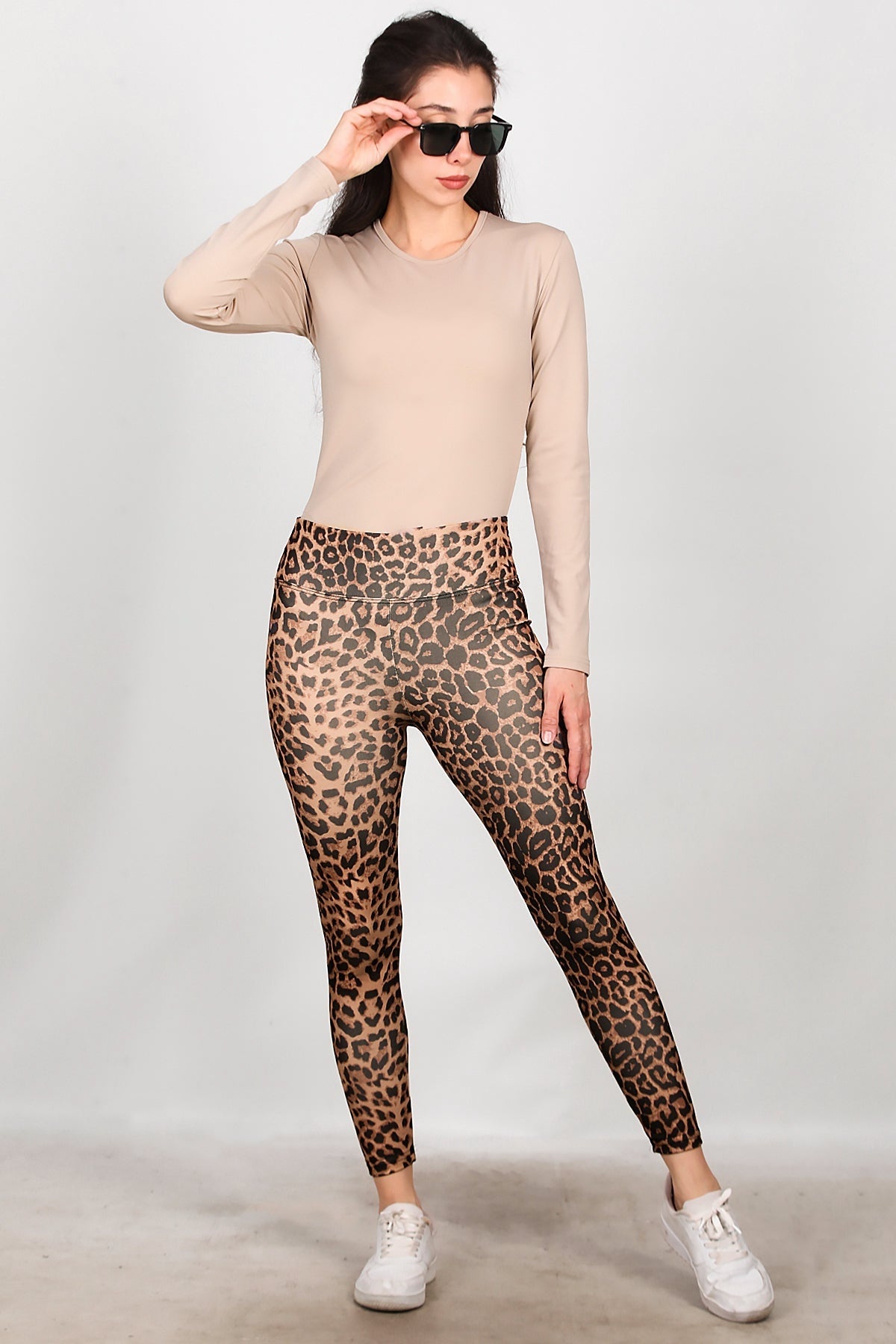 Legging Met Luipaardprint – Bruin