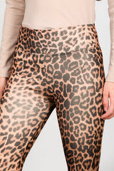 Legging Imprimé Léopard — Marron