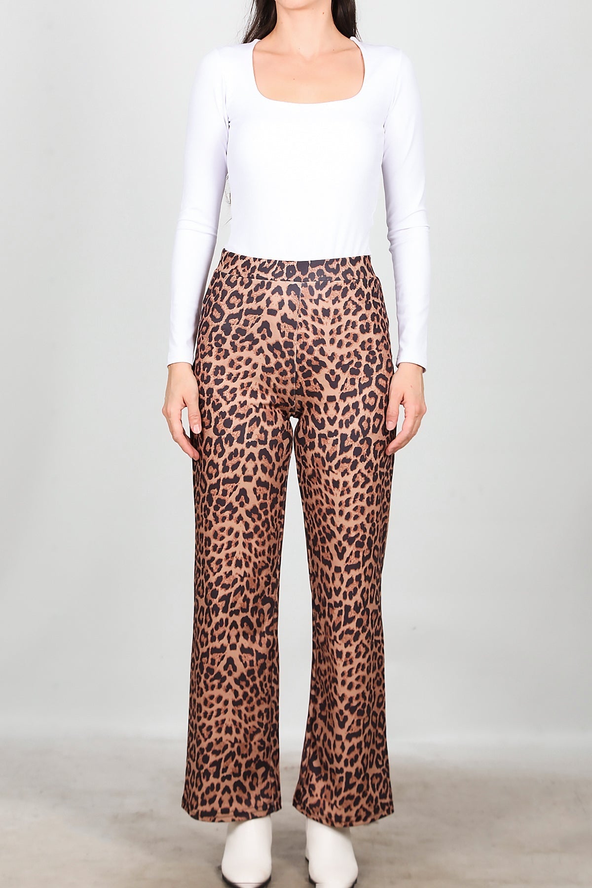 Luipaardprint Broek – Bruin