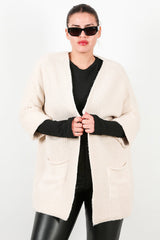 Gilet Grande Taille Avec Poches — Stone