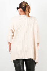 Gilet Grande Taille Avec Poches — Stone