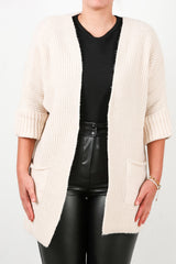 Gilet Grande Taille Avec Poches — Stone