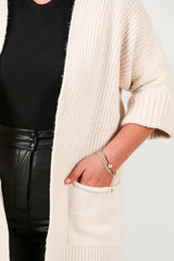 Gilet Grande Taille Avec Poches — Stone
