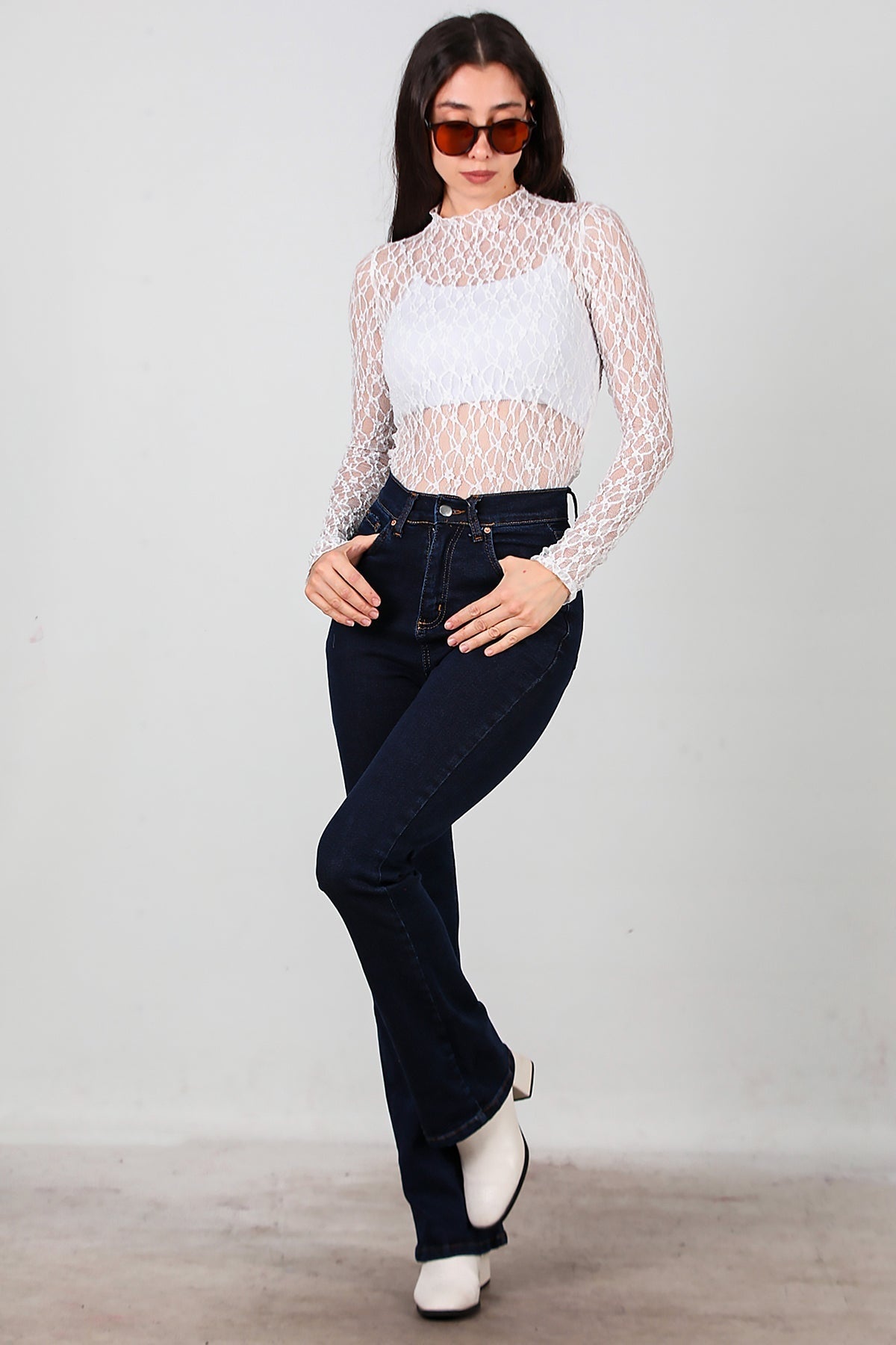Denim Flared Jeans