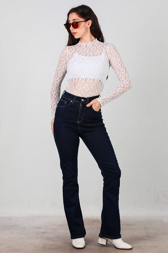 Denim Flared Jeans
