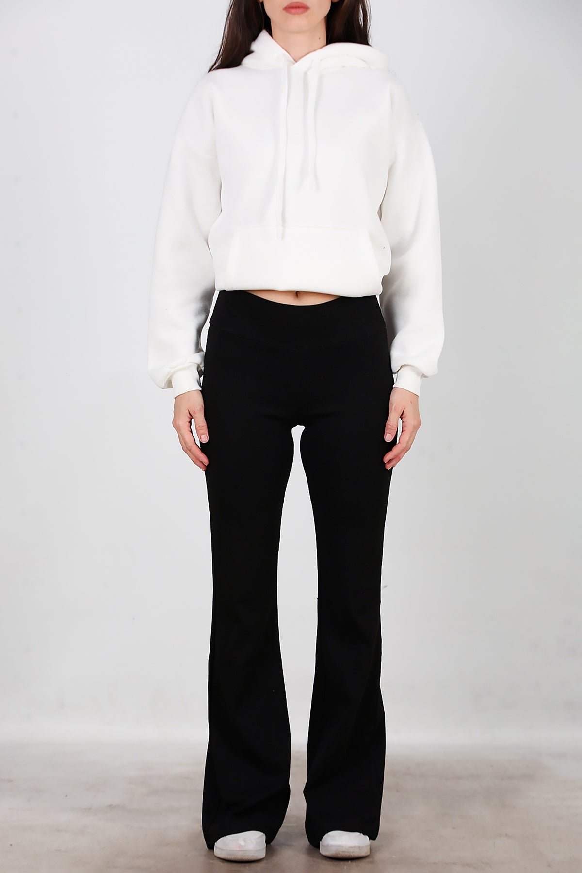 High - Waist Flared Leggings — Black