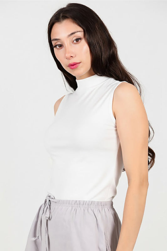 Kadın Sıfır Kol Zıbın Atlet  Beyaz