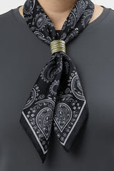 Tunique Grande Taille Avec Foulard — Anthracite
