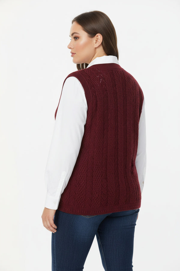 Gilet In Grote Maten — Bordeaux