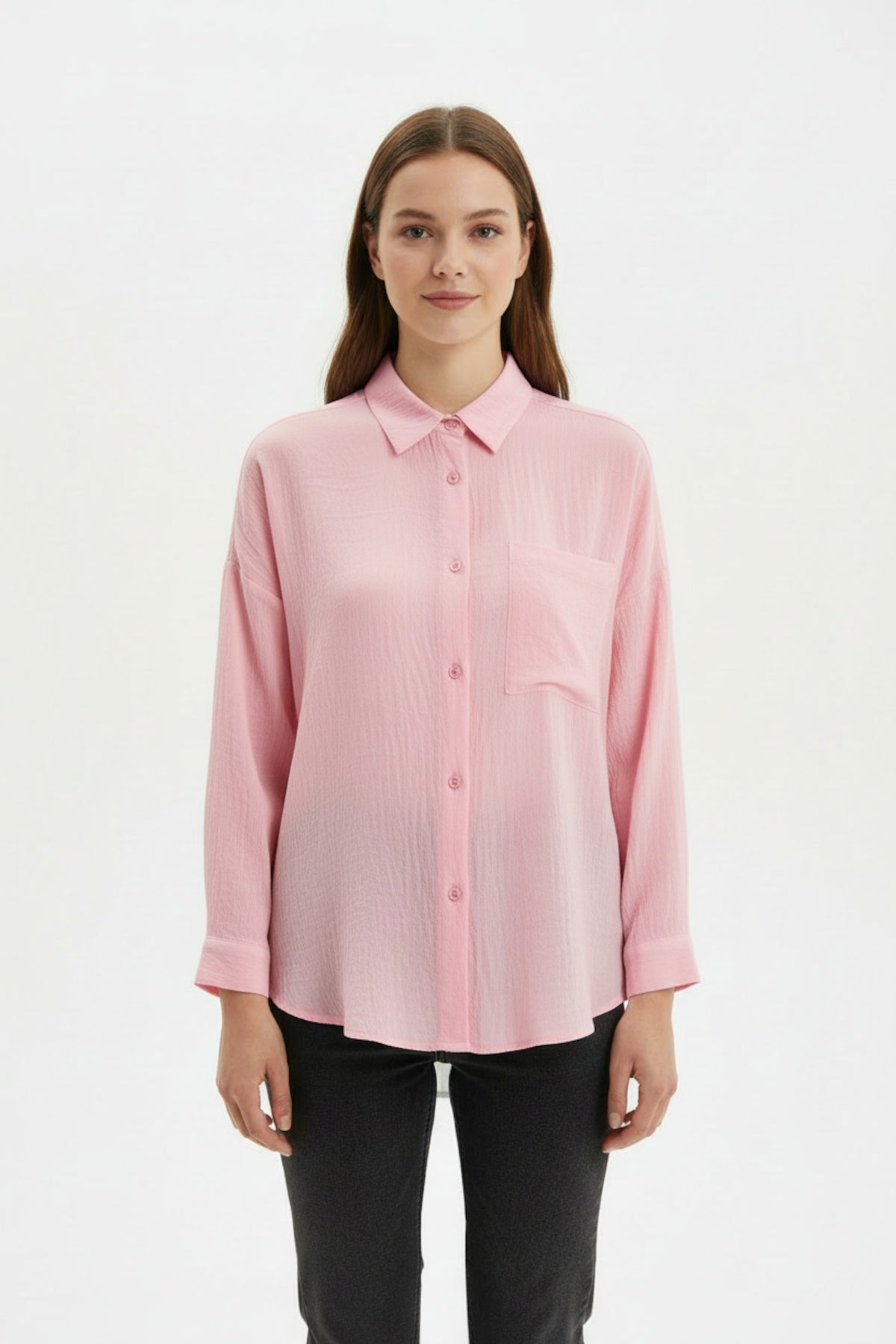 Hemd Mit Integriertem Top – Rosa
