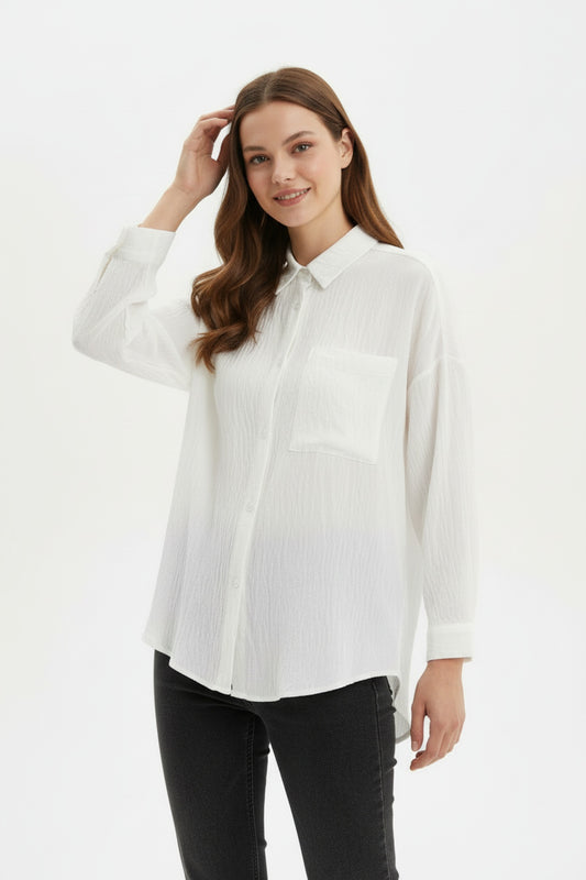 Bluse Mit Integriertem Top In Rot