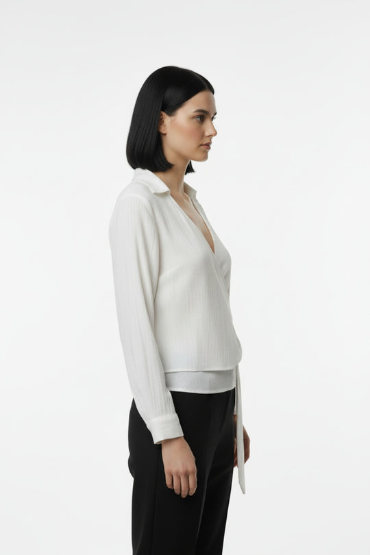 Müslim Tencel Blouse – Ecru