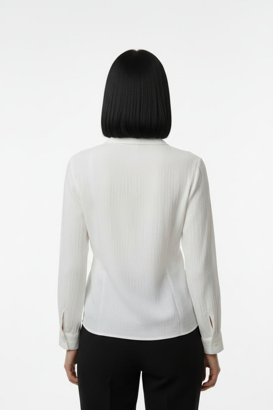 Müslim Tencel Blouse – Ecru
