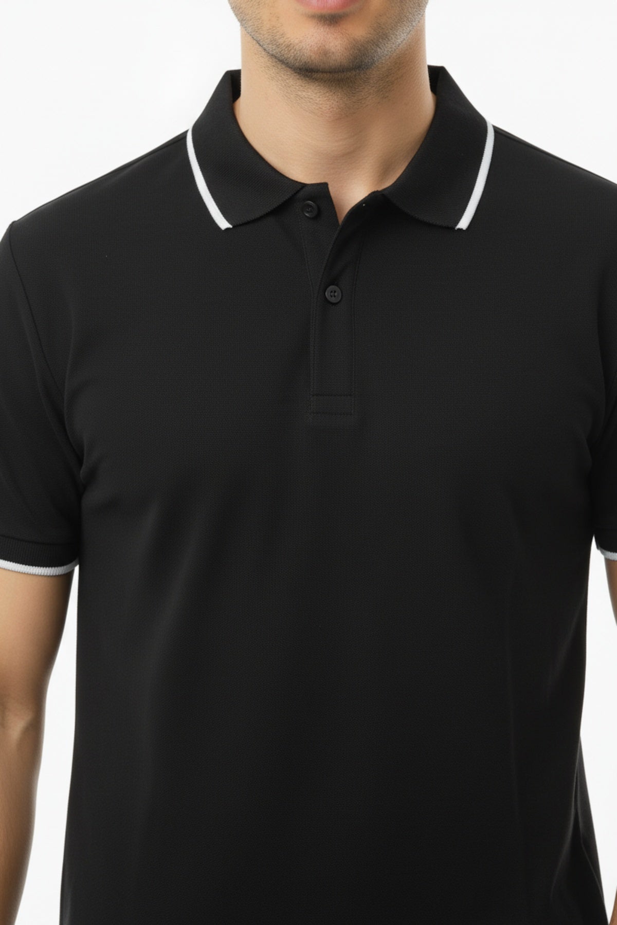 Herren - Poloshirt - Schwarz