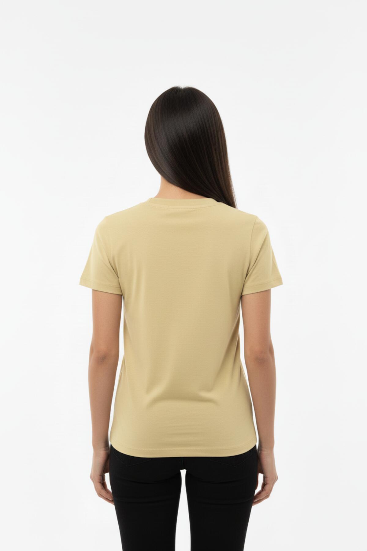 Body Met Ronde Hals, Geel