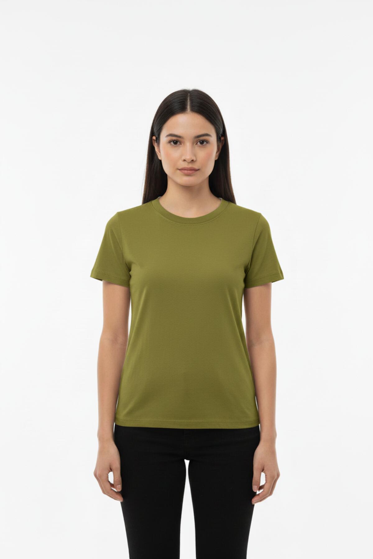 Body Met Ronde Hals, Groen
