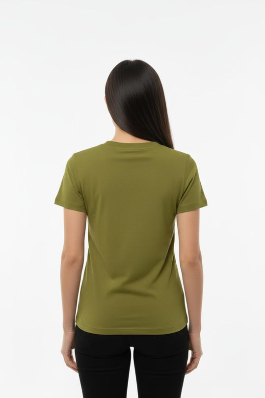 Body Met Ronde Hals, Groen