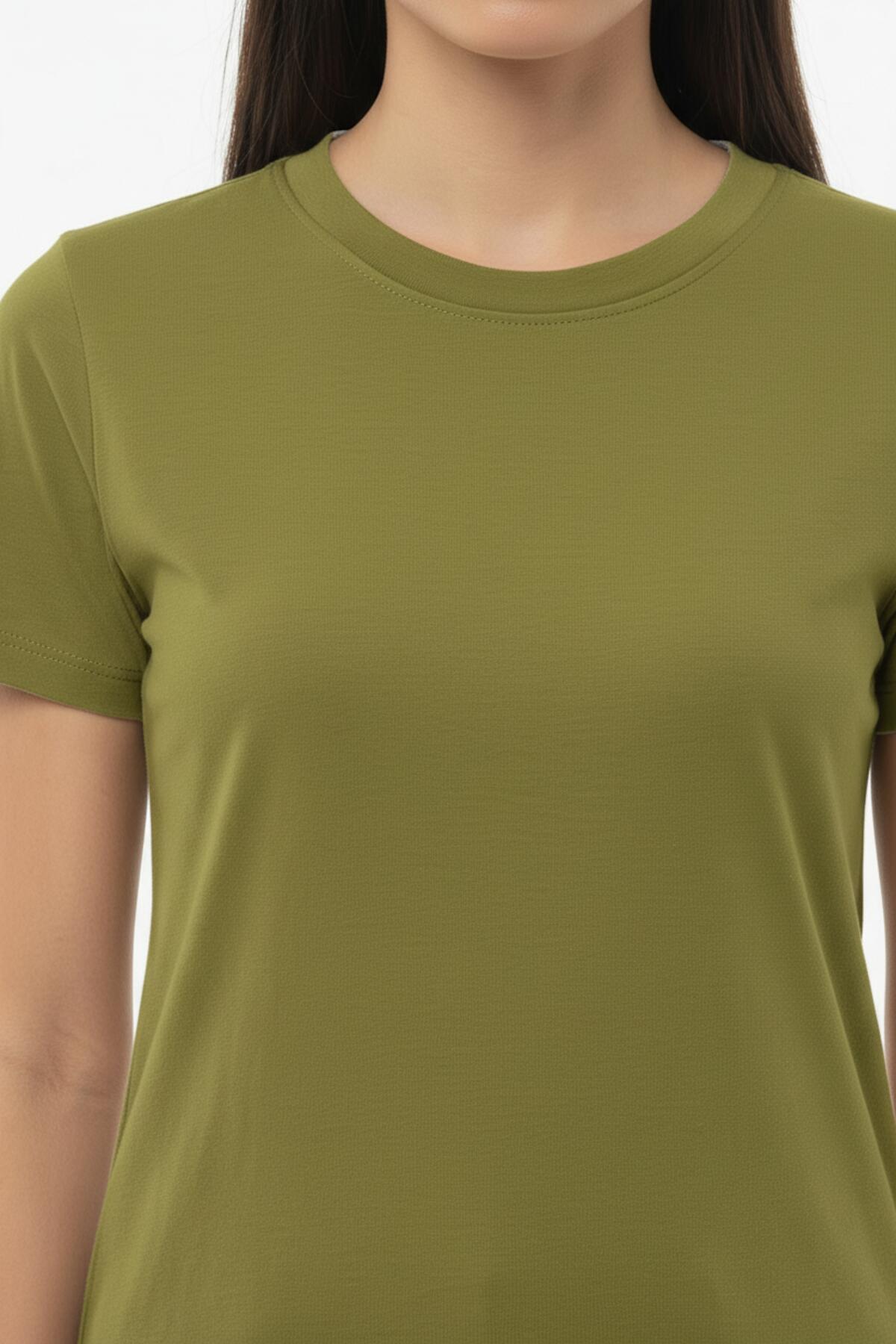 Body Met Ronde Hals, Groen