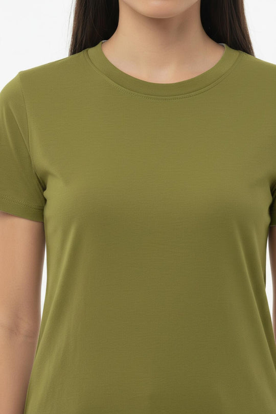 Body Met Ronde Hals, Groen