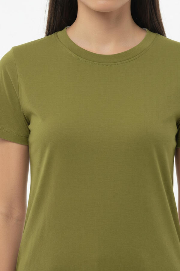 Body Met Ronde Hals, Groen