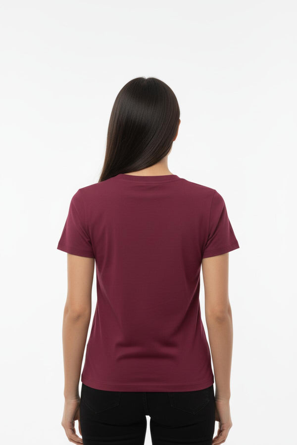 Body - T - Shirt Met Ronde Hals — Bordeaux