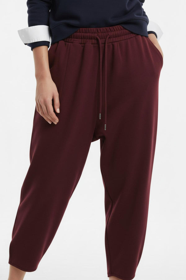 Broek Met Zoomdetail – Bordeaux