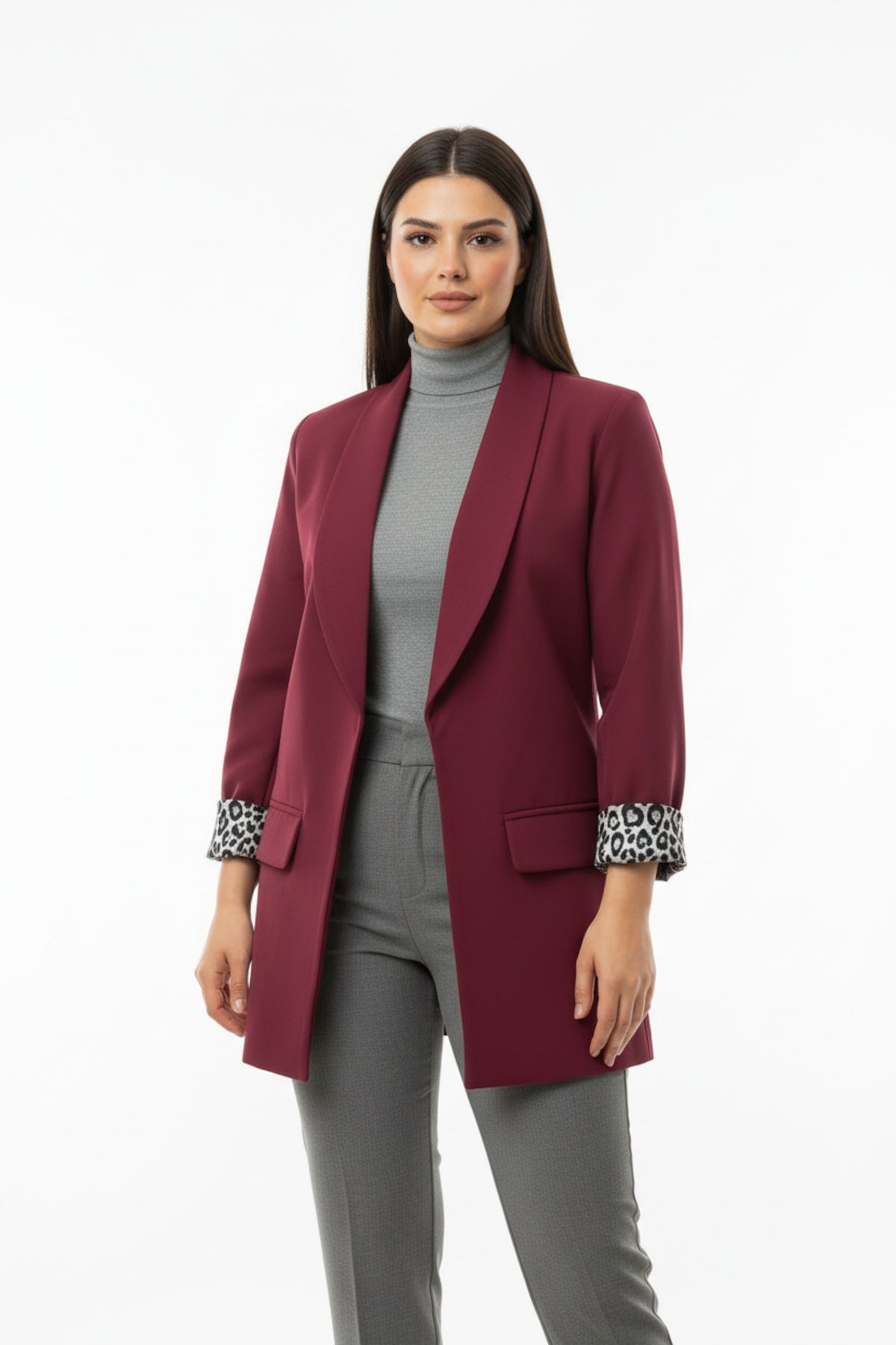 Blazer Met Luipaardvoering — Luipaard