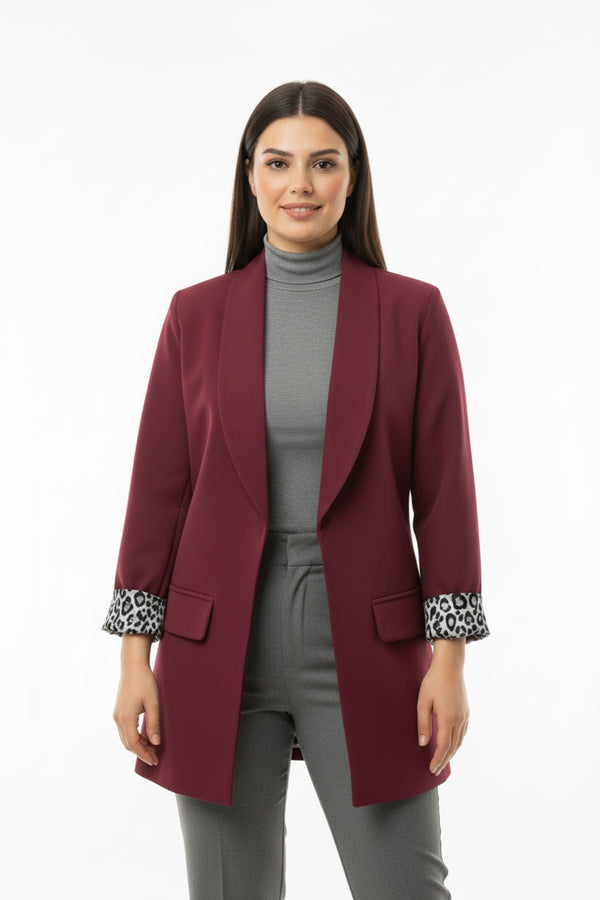 Blazer Met Luipaardvoering — Luipaard
