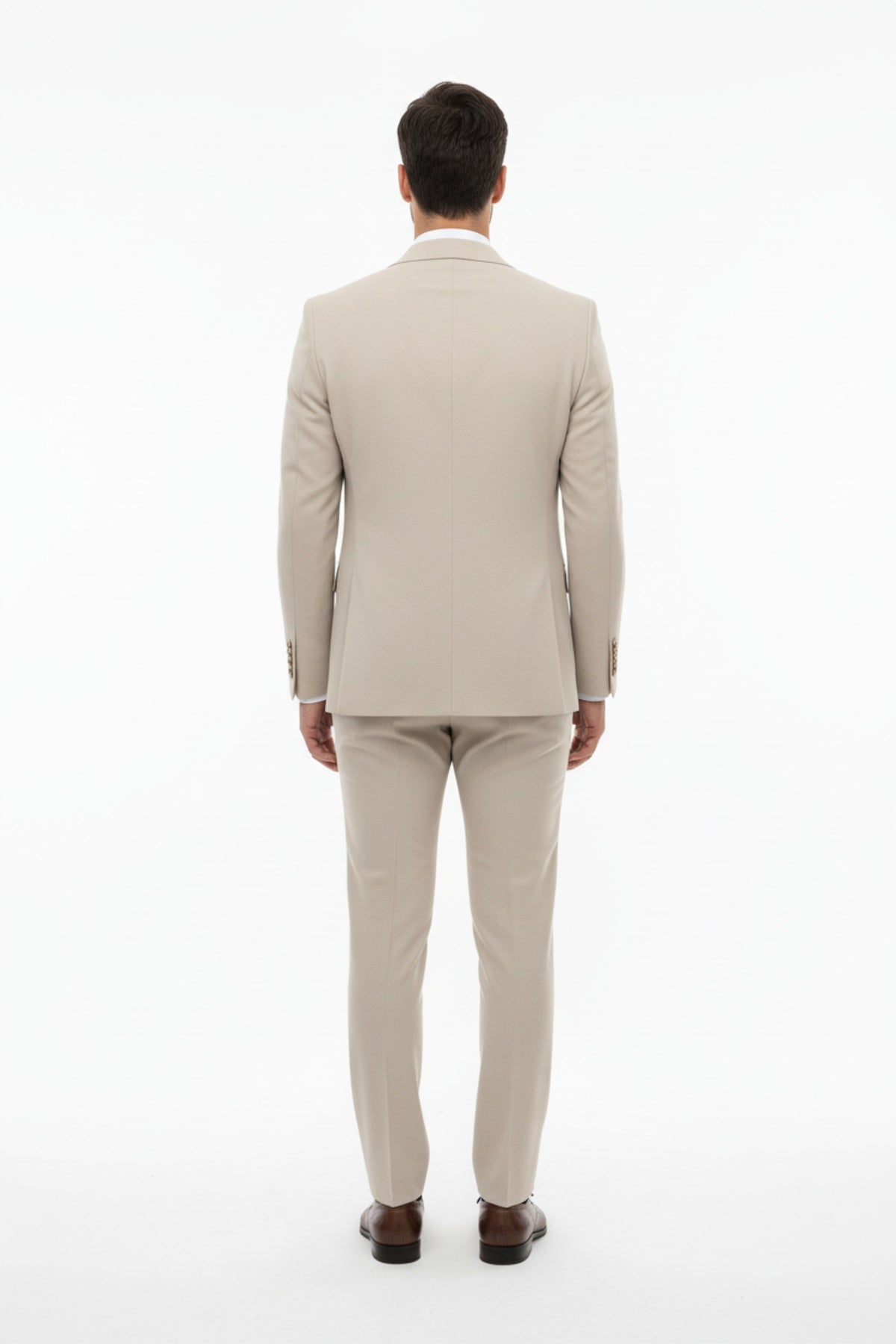Petek Heren Driedelig Pak — Beige