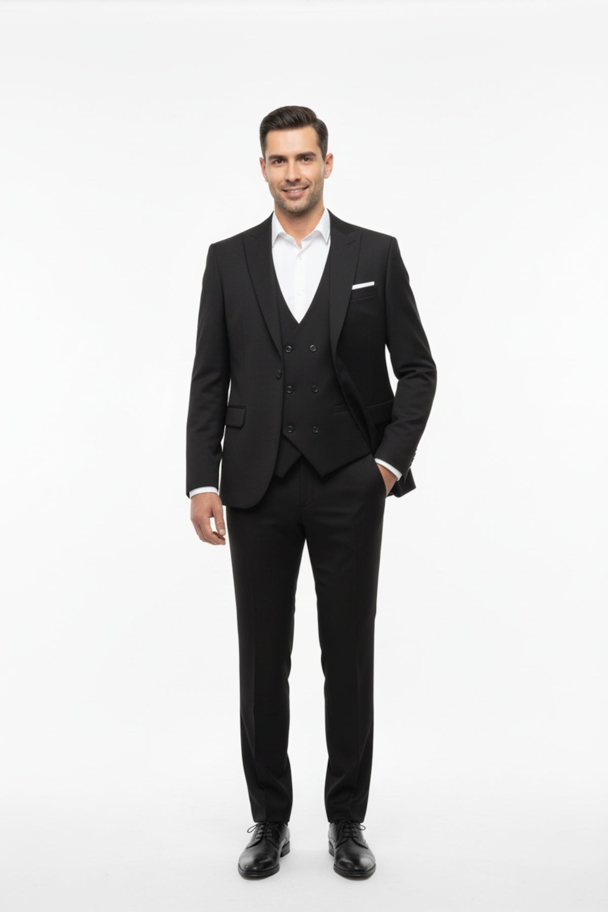 Men's Petek 3 - Piece Suit — Black