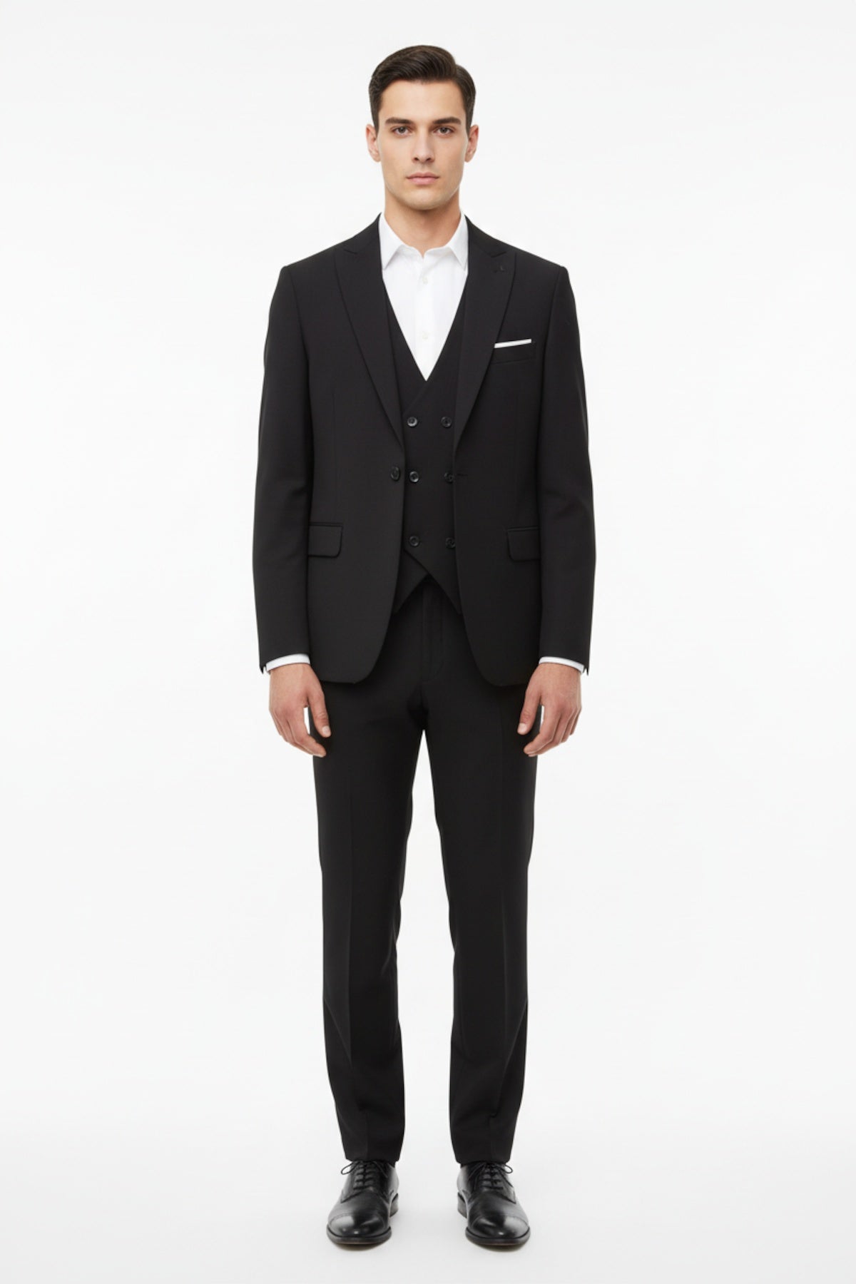 Double 3‑Delig Pak — Zwart