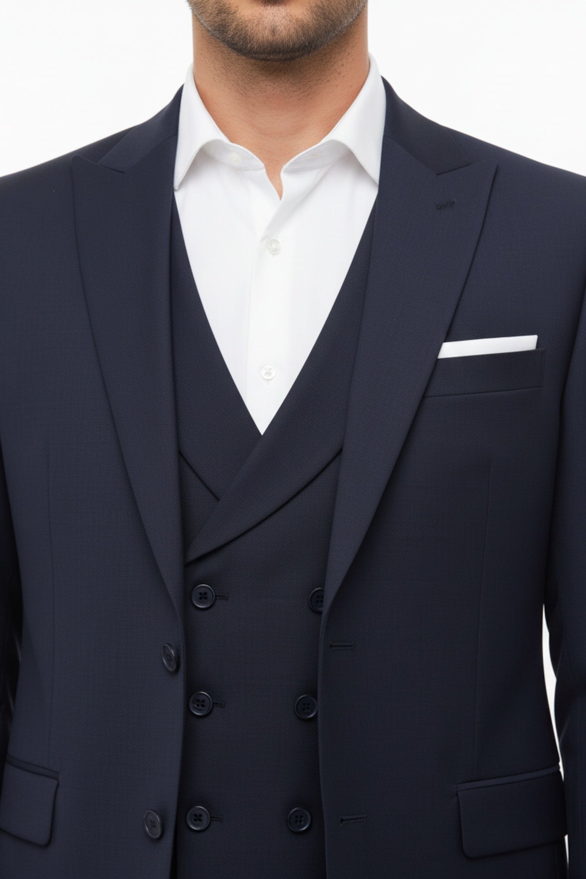 Double 3‑Teiliger Anzug — Marineblau