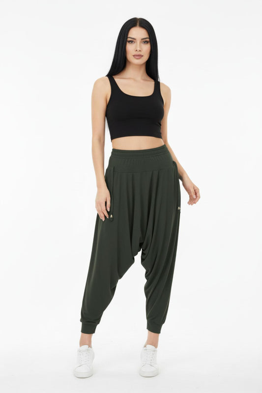 Sandy - Hose Khaki – Große Größen