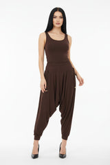Pantalon Sandy Grande Taille — Marron