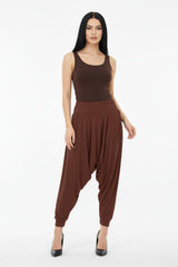 Pantalon Sandy Grande Taille — Cognac